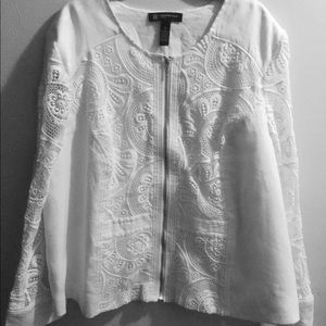 NWT INC INTERNATIONAL CONCEPTS WOMAN LINEN JACKET